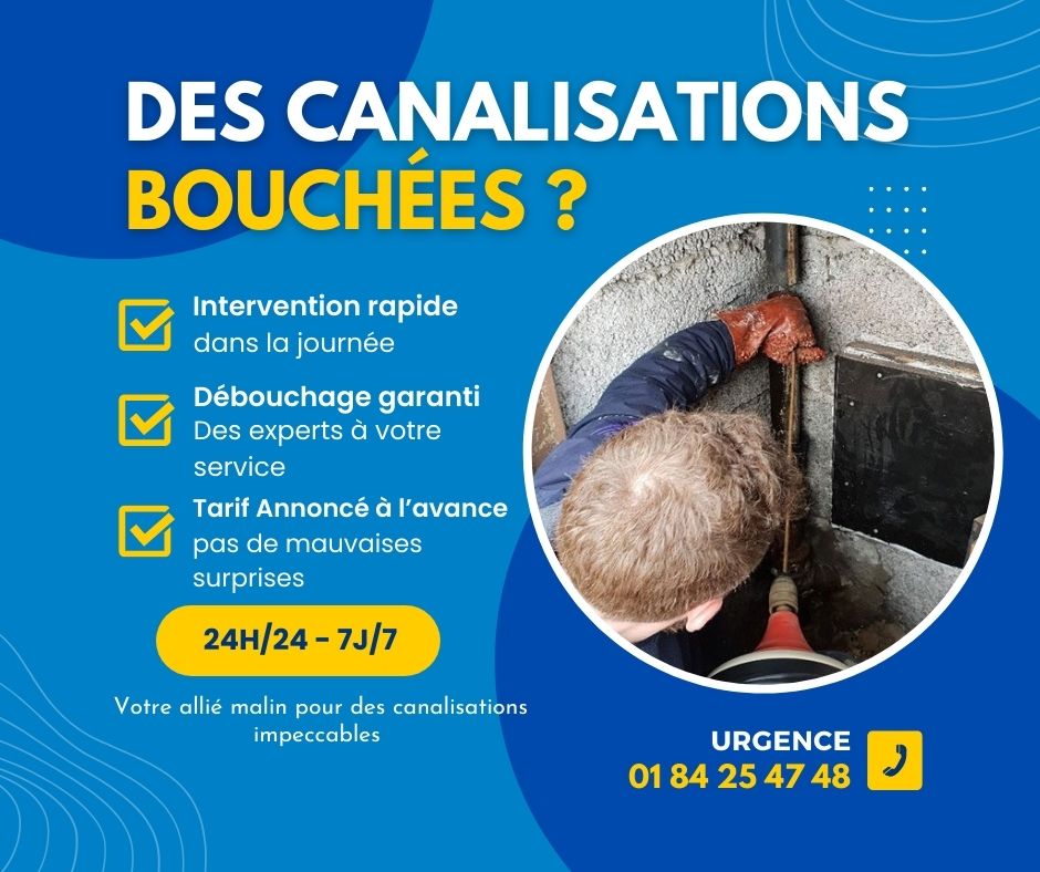 canalisation bouchee